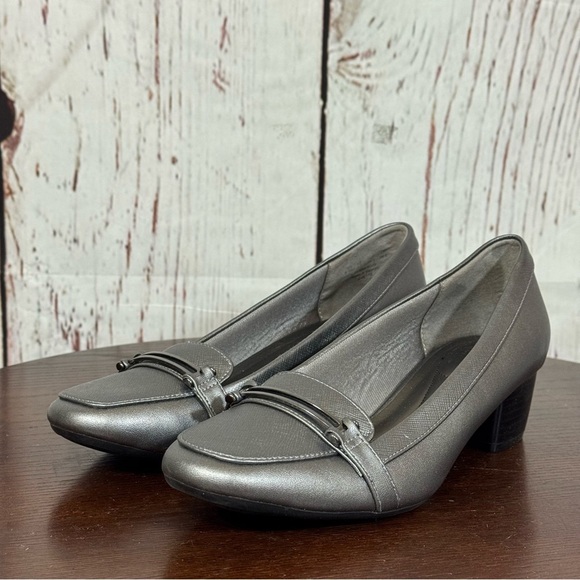 LifeStride soft system greg  Women's Loafers kitten heel 9.5 - Picture 7 of 13